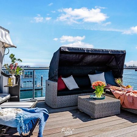 Schwimmendes Haus Aloha Villa Olpenitz Exteriör bild