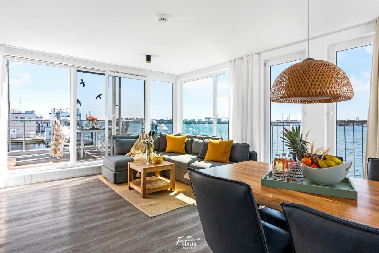 Schwimmendes Haus Aloha Villa Olpenitz Exteriör bild
