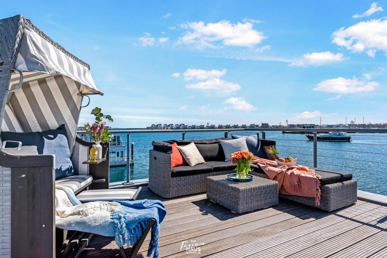 Schwimmendes Haus Aloha Villa Olpenitz Exteriör bild