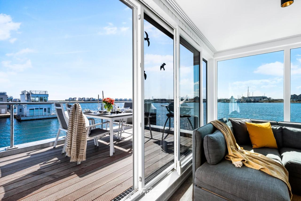 Schwimmendes Haus Aloha Villa Olpenitz Exteriör bild