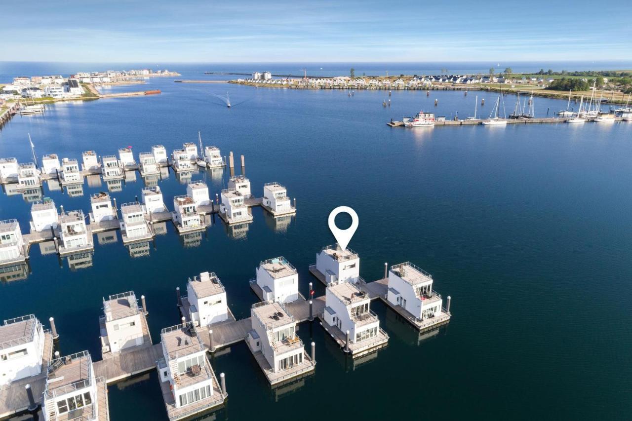 Schwimmendes Haus Aloha Villa Olpenitz Exteriör bild